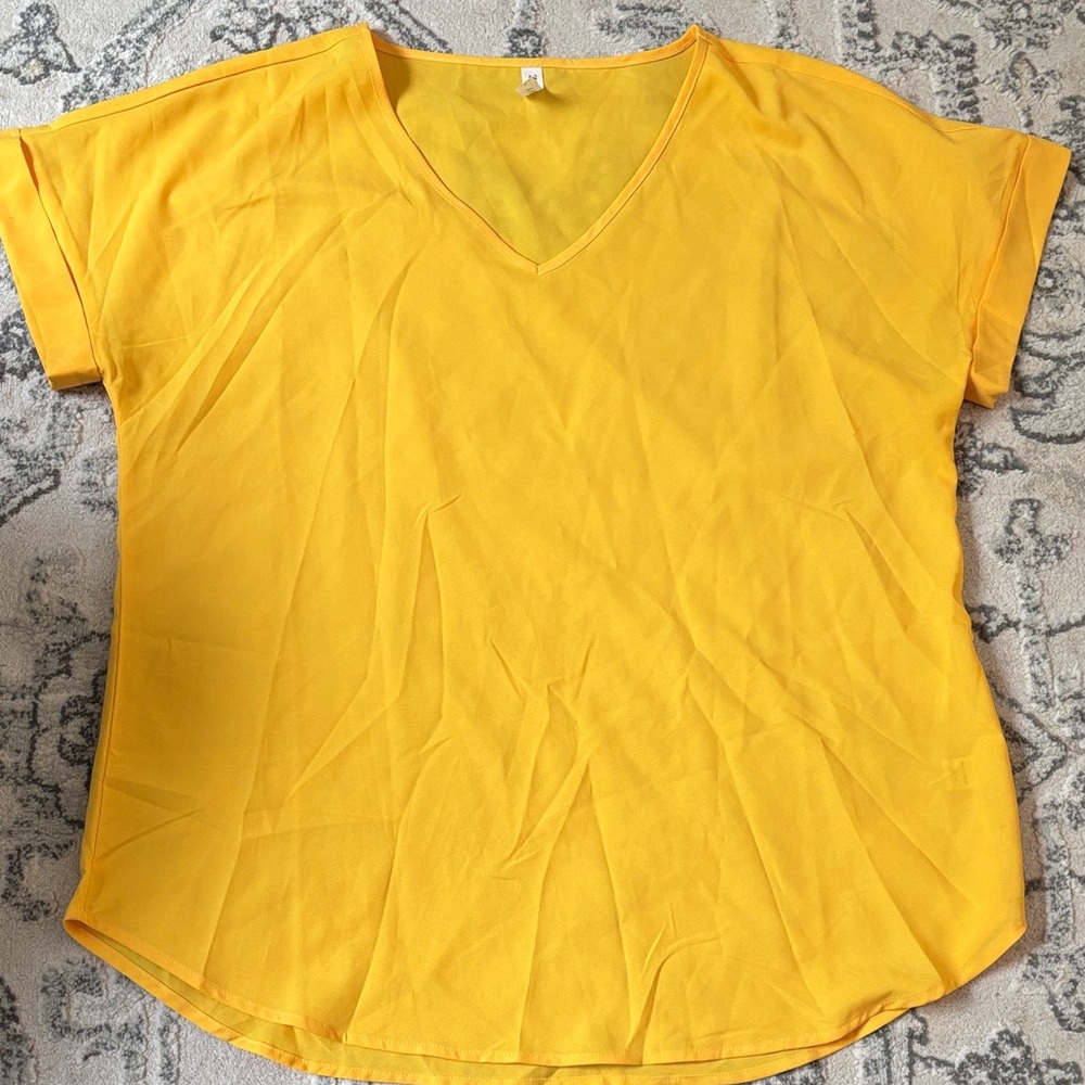 Zenana Yellow Lightweight Blouse